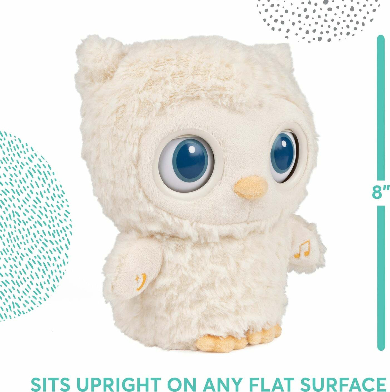 Sleepy Eyes Owl Bedtime Soother, 8 In 4