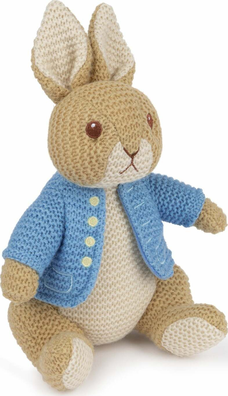 Peter Rabbit Knit Plush, 6.5 In - PlayMatters Toys