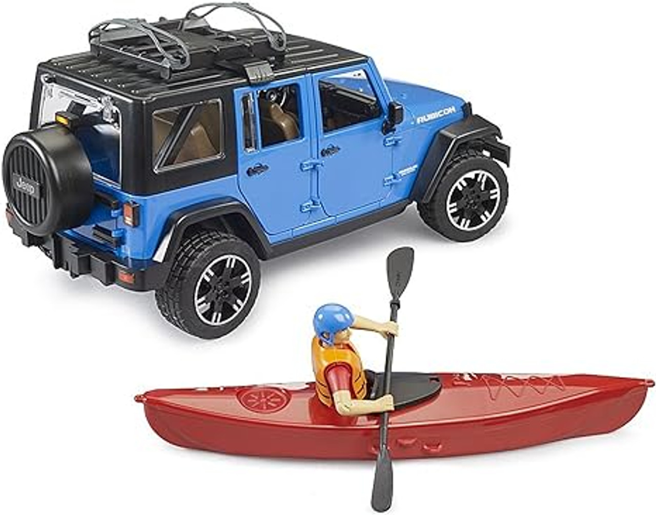Jeep Wrangler Rubicon W/ Kayak And Figure
