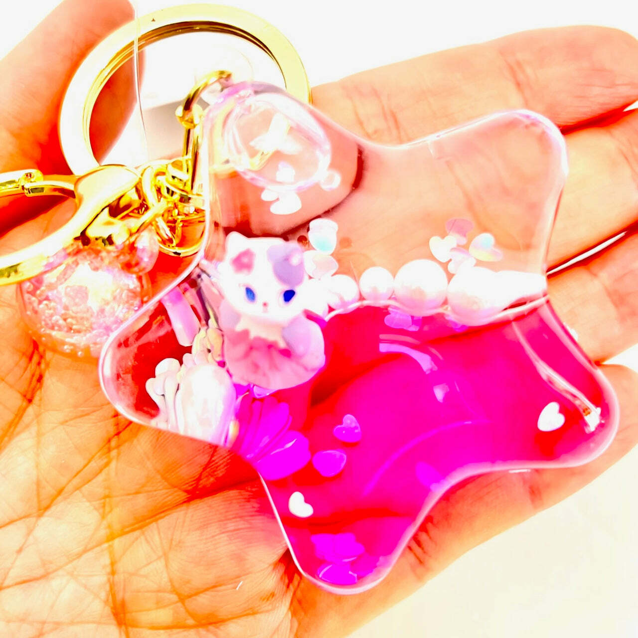 Cat Girl Star Floaty Key Charm (assorted) 3