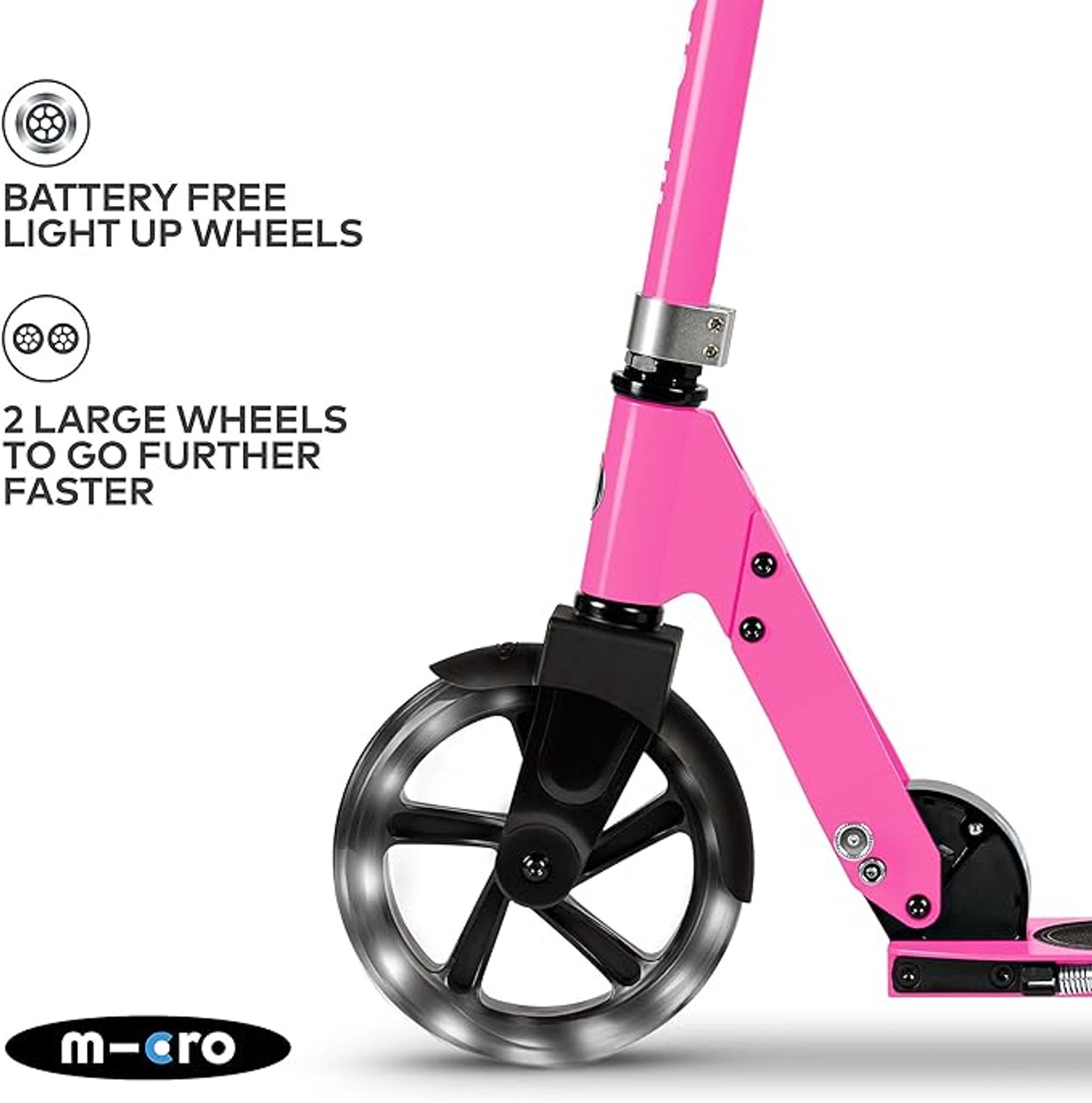 Pink Led Cruiser Scooter