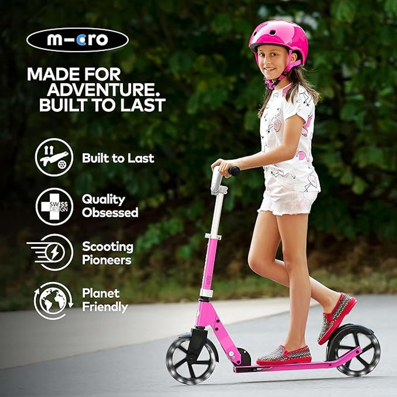 Pink Led Cruiser Scooter