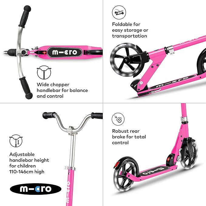 Pink Led Cruiser Scooter - PlayMatters Toys
