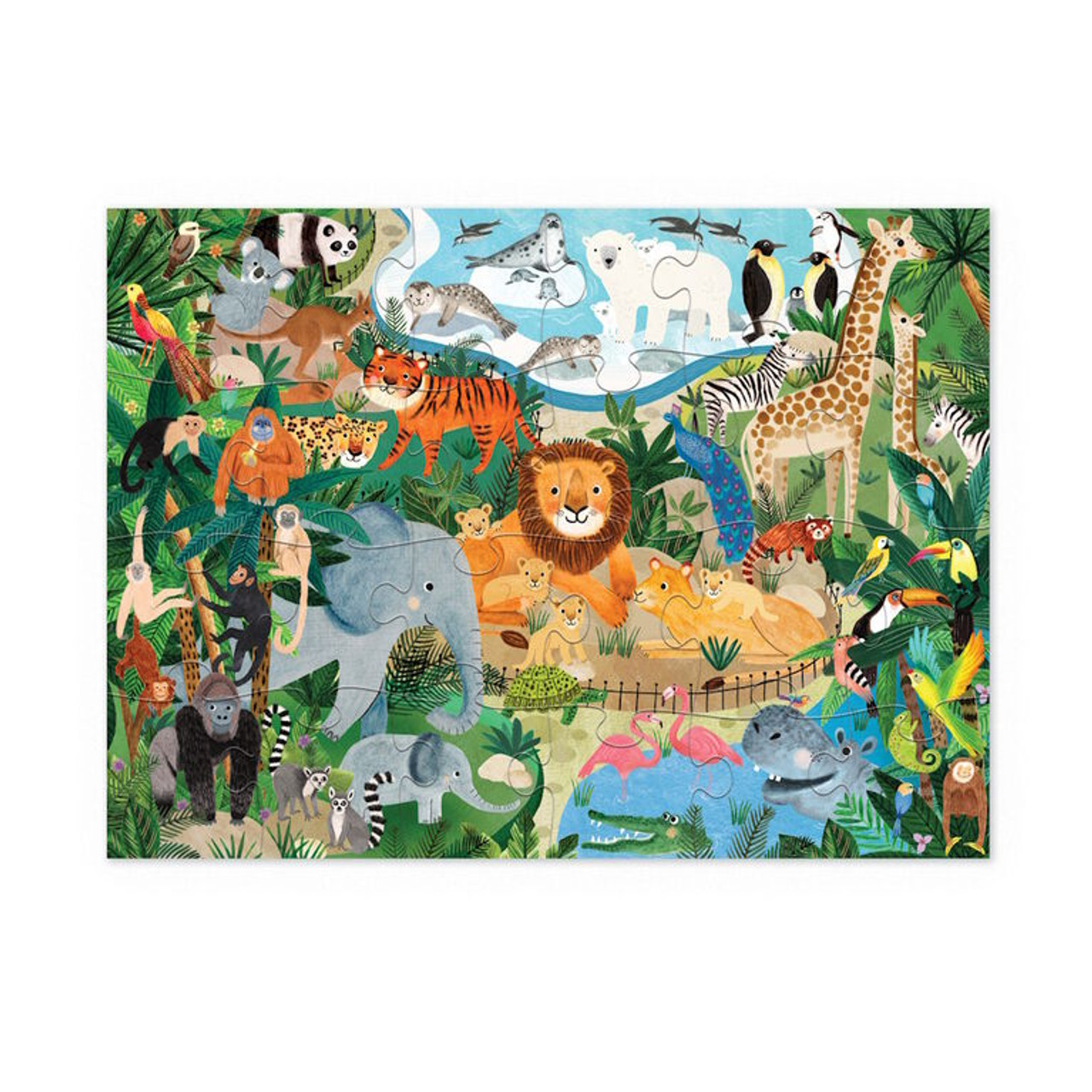 24-Pc Puzzle Zoo