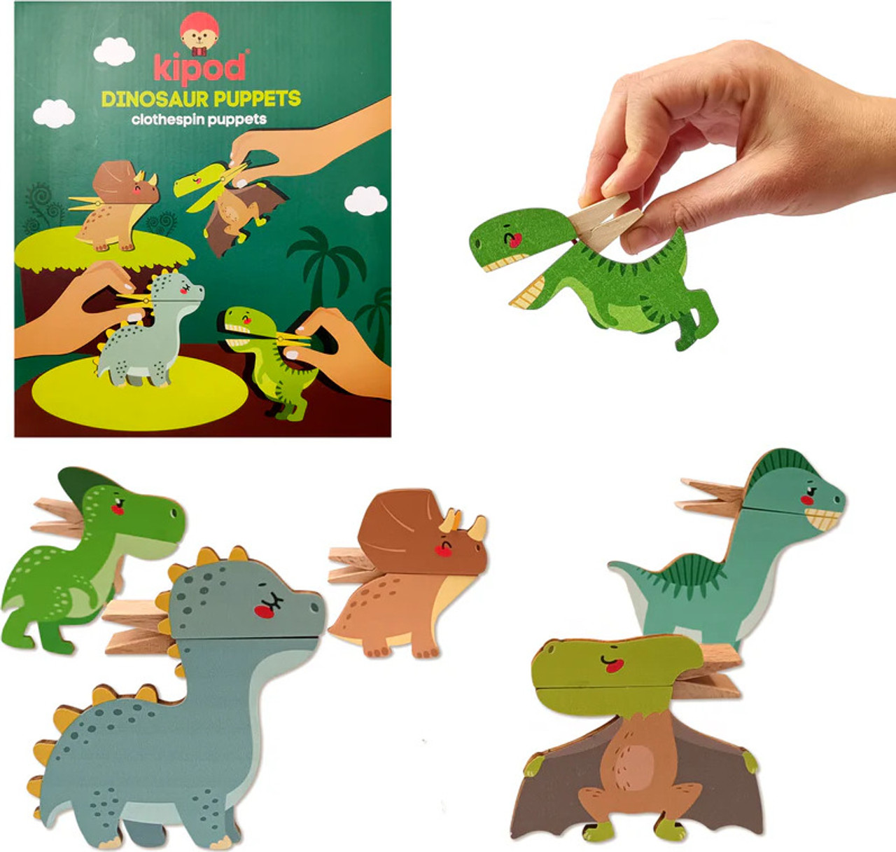 Clothespin Puppets Dinosaurs - PlayMatters Toys clothespin-dinosaur-craft-crafts-by-amanda