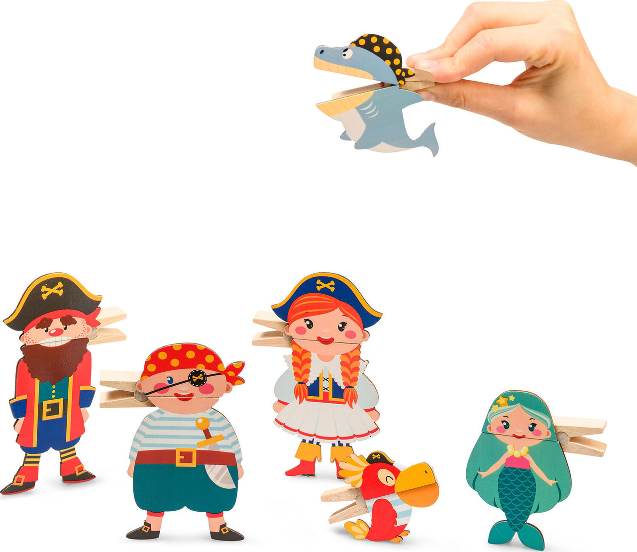 Clothespin Puppets Pirates 2