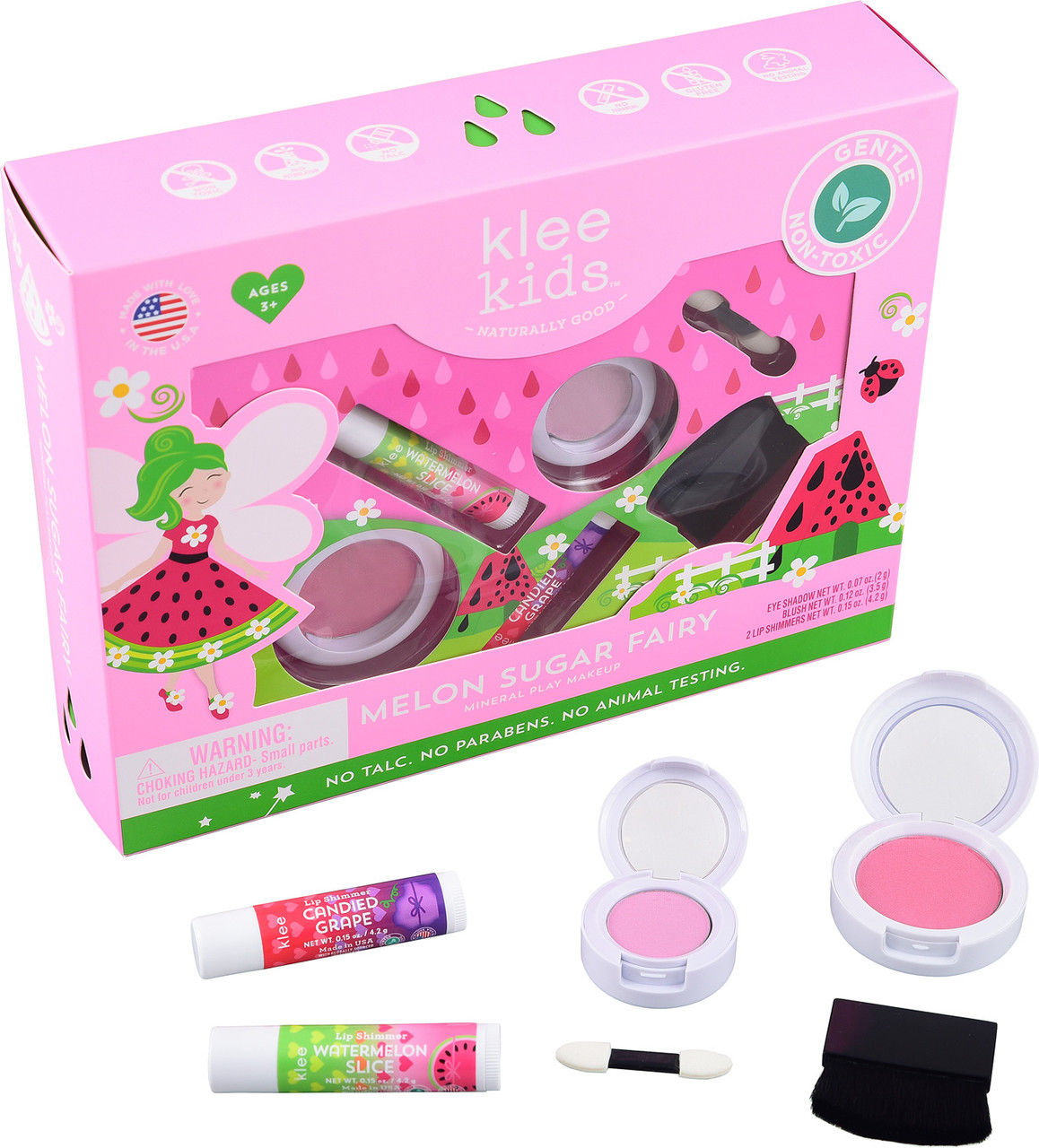 Klee Kids Melon Sugar Fairy Mineral Play Makeup Kit 2