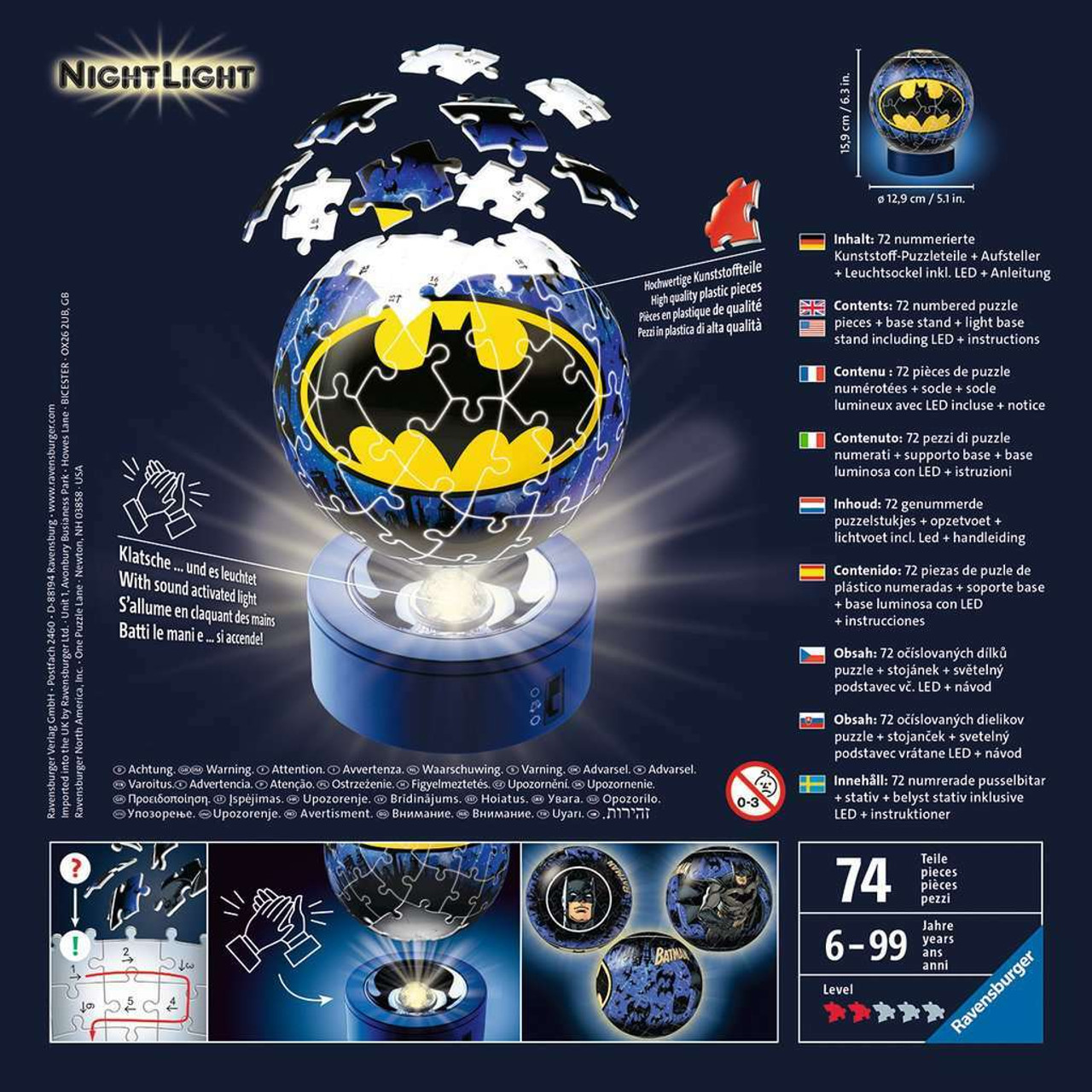 Batman Night-Light (72 Piece 3D Puzzle) 2