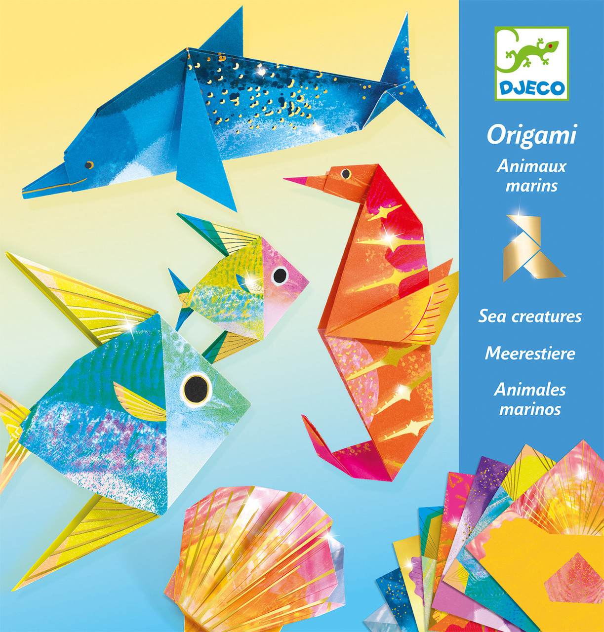 Djeco Sea Creatures Origami Paper Craft Kit 3