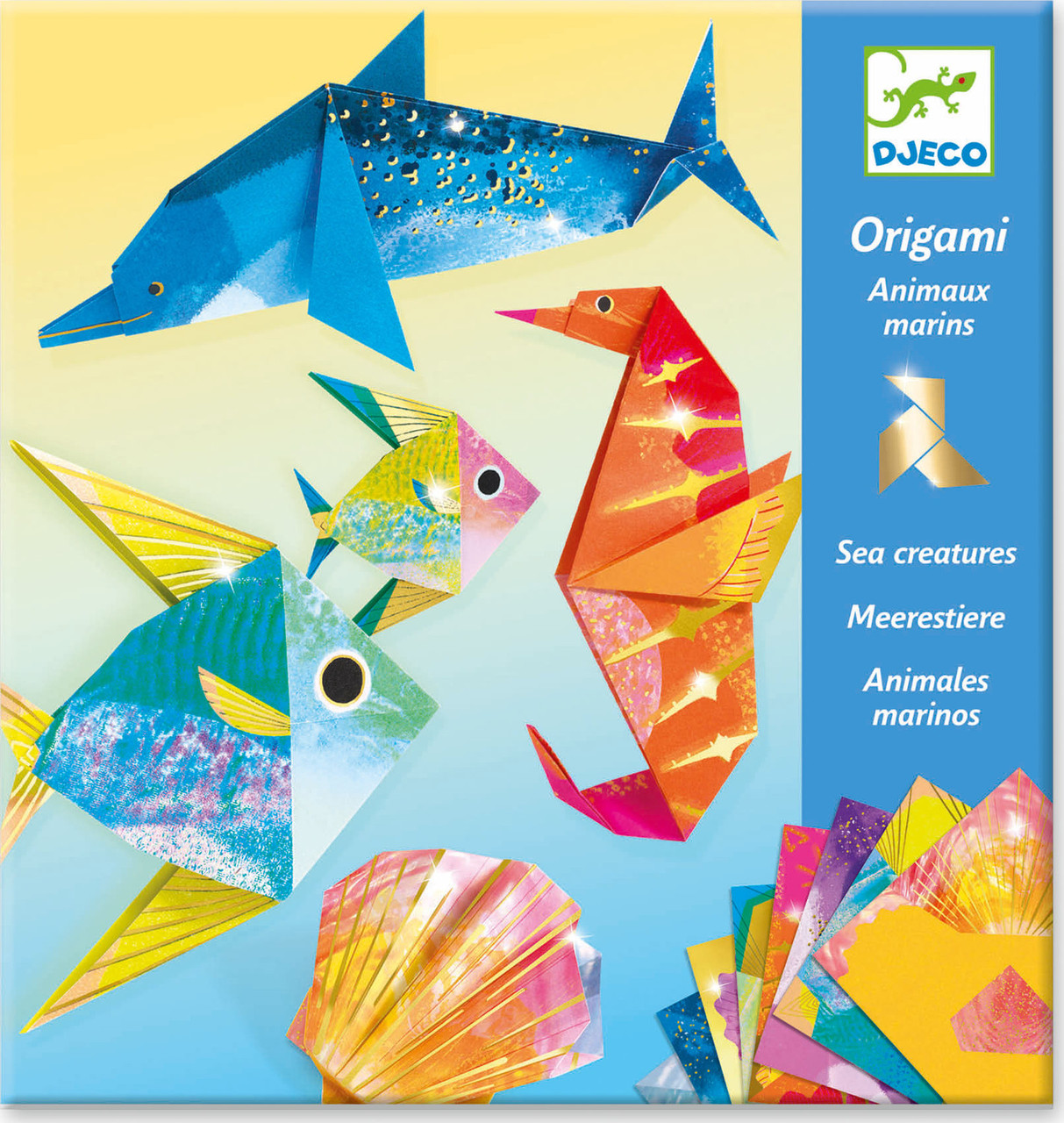 Djeco Sea Creatures Origami Paper Craft Kit 4