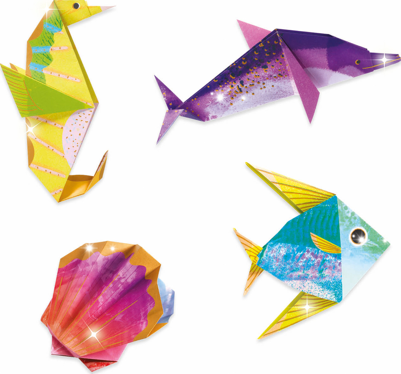 Djeco Sea Creatures Origami Paper Craft Kit 5