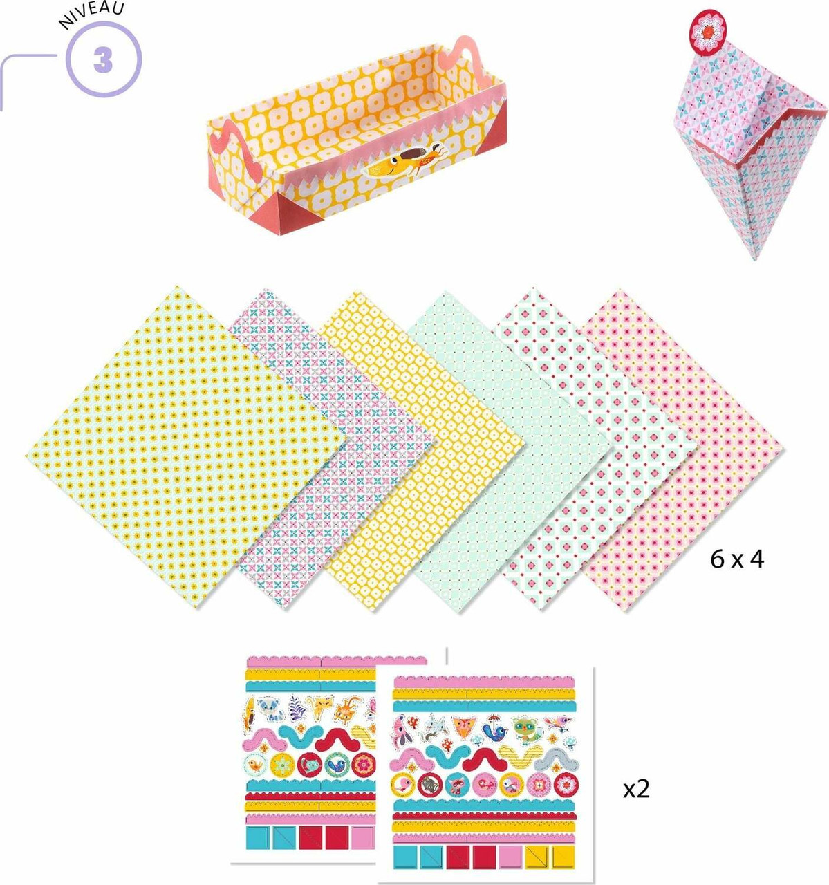 Small Boxes Origami Paper Craft Kit 2