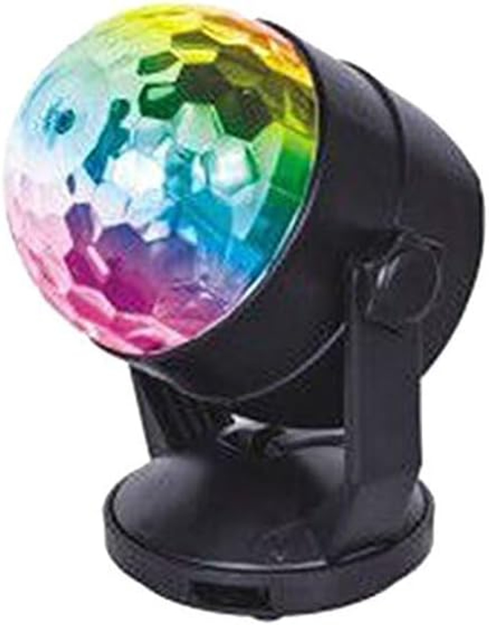 Party 2 Go Karaoke Mic Silver With Disco Ball