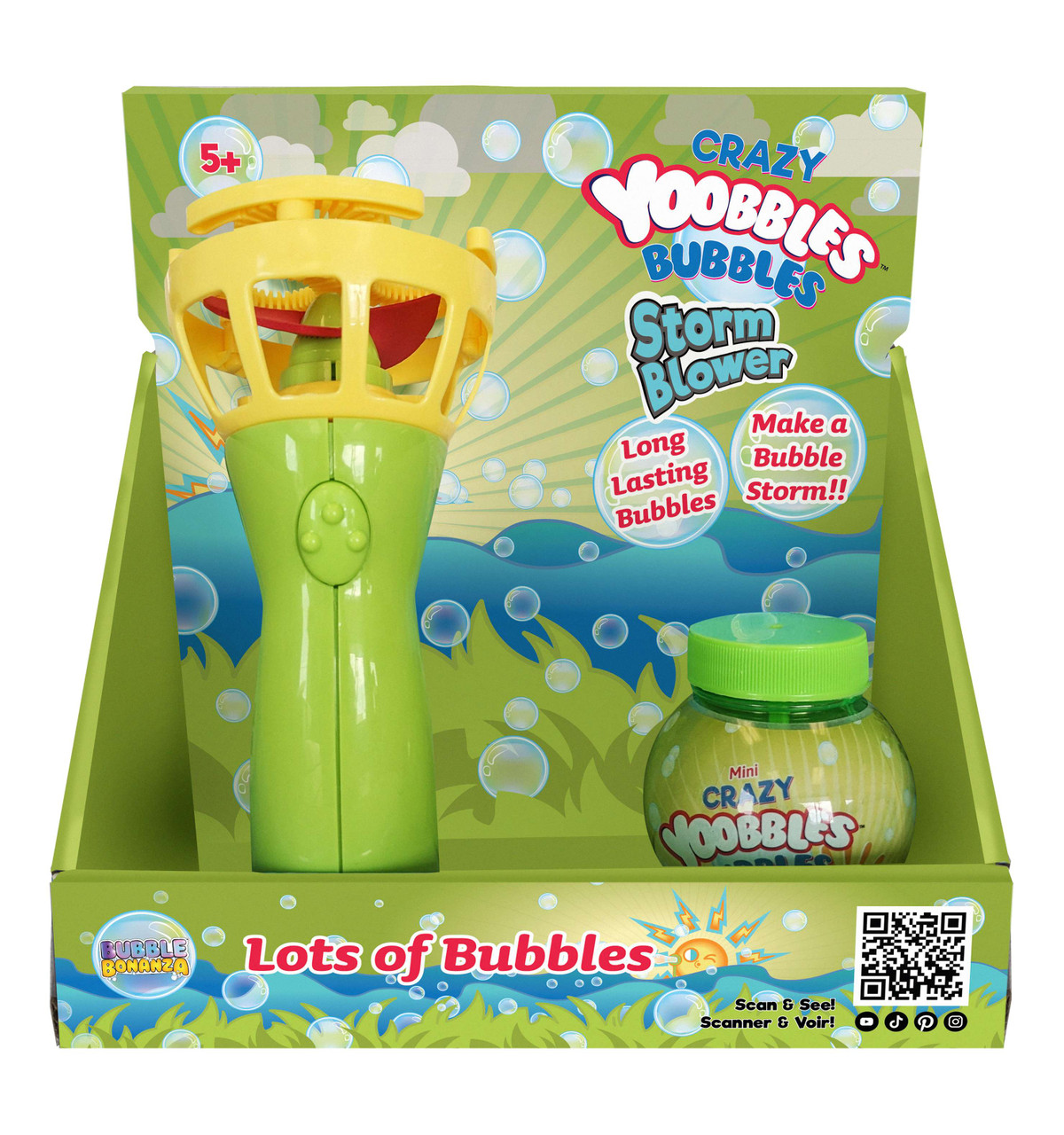 Crazy Yoobbles Bubble Storm Blower - PlayMatters Toys