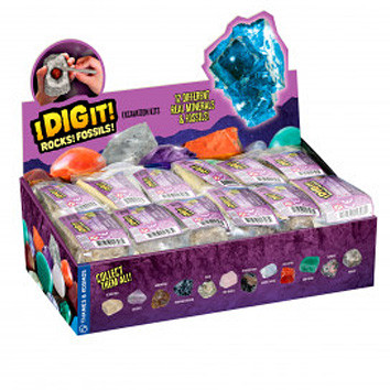 Plastic Toy Rocks I Dig It! Rocks And Fossils - Mini Excavation - PlayMatters Toys