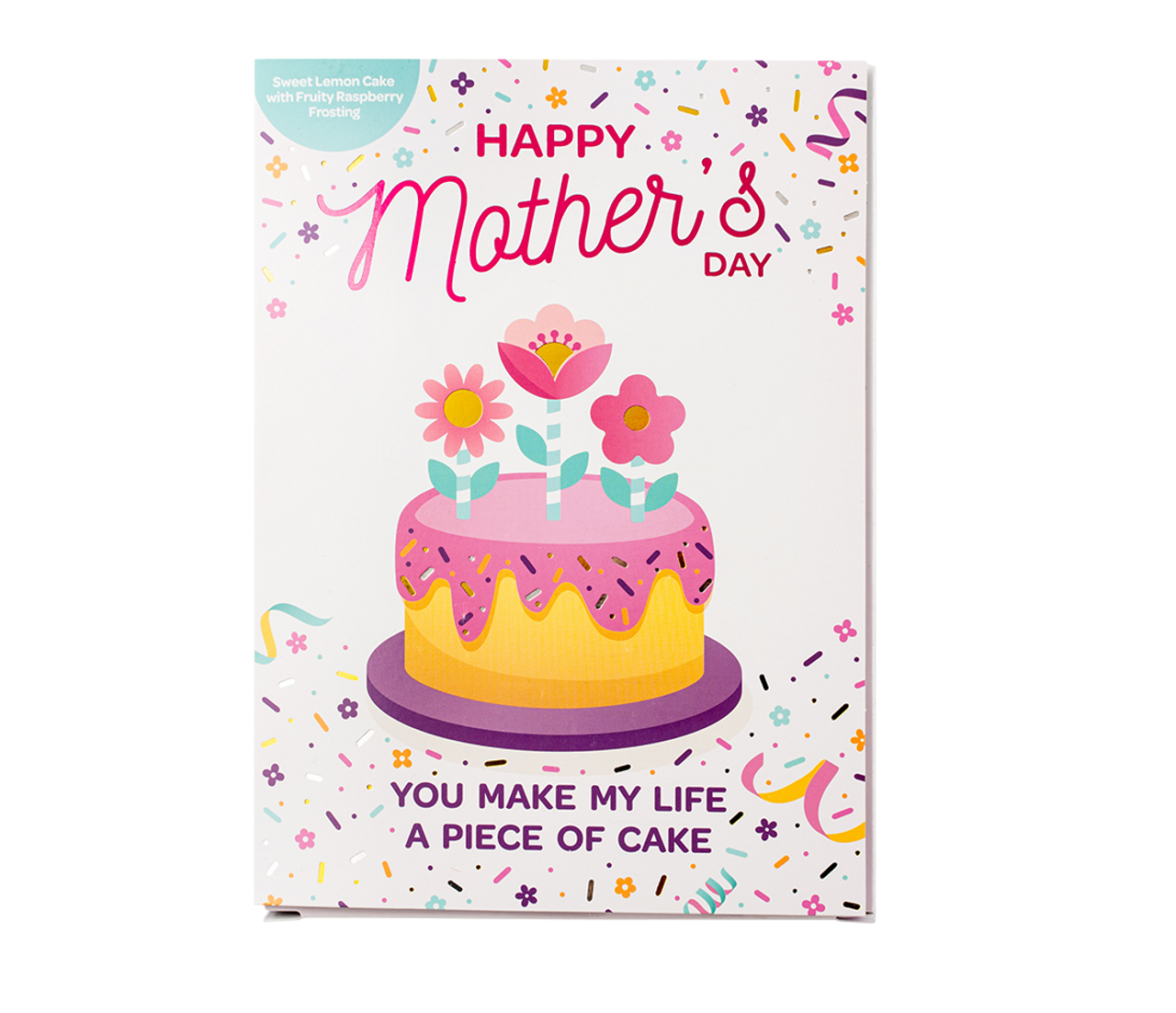Mothers Day  Card W/ Lemon Cake
