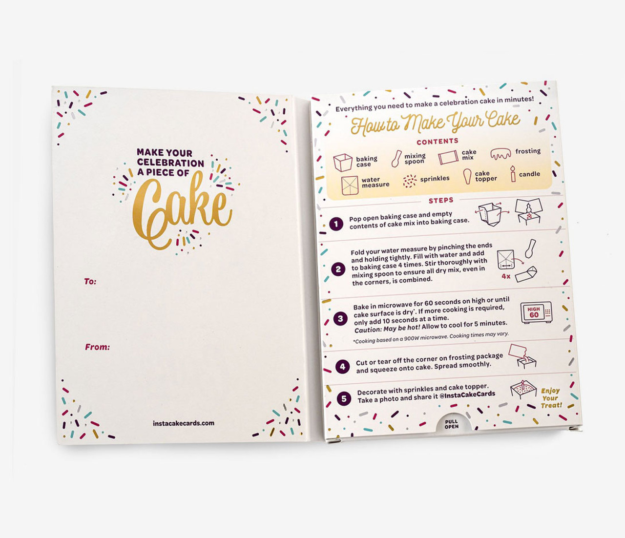 Congrats Vanilla Cake Card