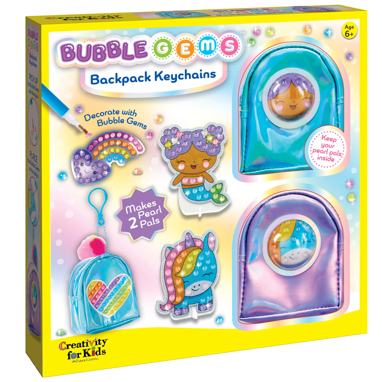 Bubble Gems Backpack Keychains