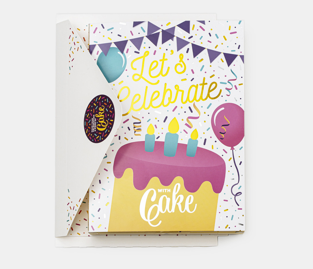 Congratulations Lemon Cake Card