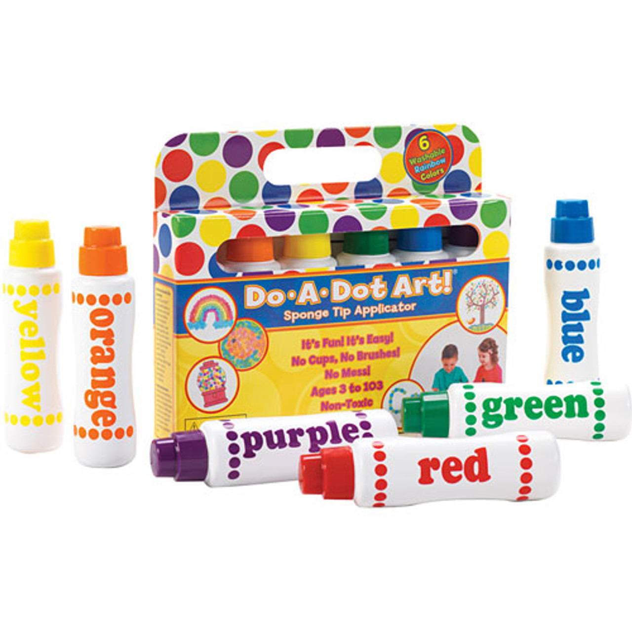 Rainbow Markers 6 Pack 1