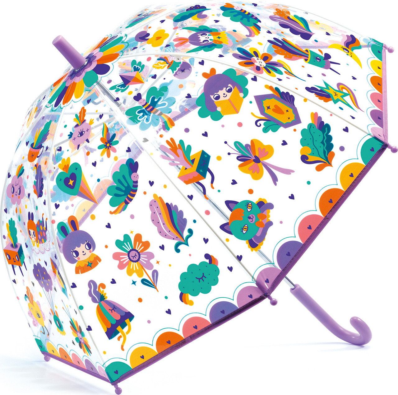 DJECO Pop Rainbow Transparent Umbrella 1