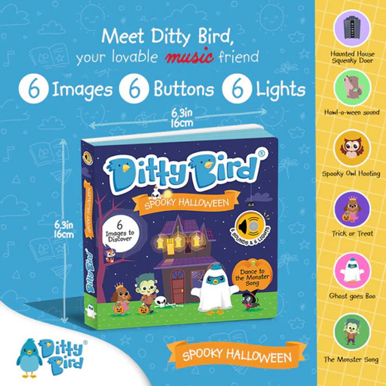 Spooky Halloween Ditty Bird 3