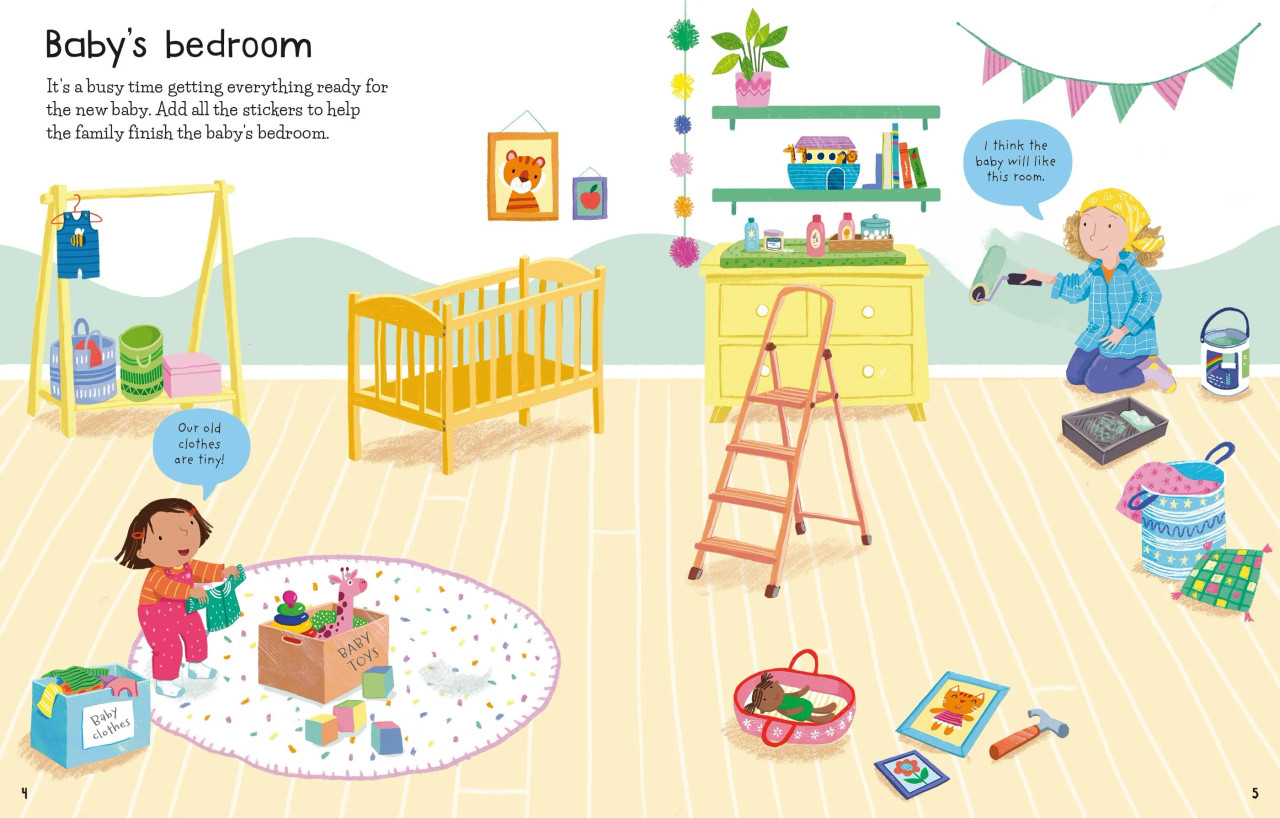 First Sticker Book The New Baby
