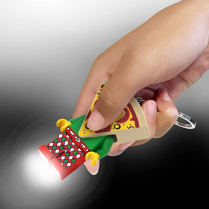 Pizza Lego Keychain Light