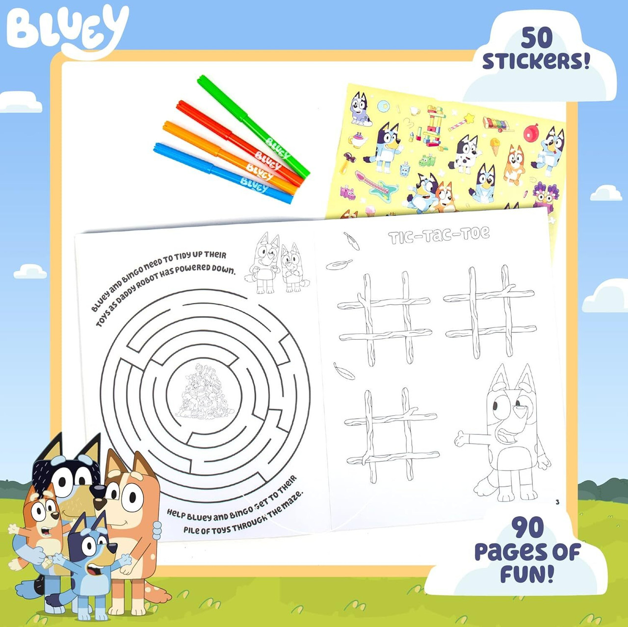 Bluey Color and Sticker Playset 2