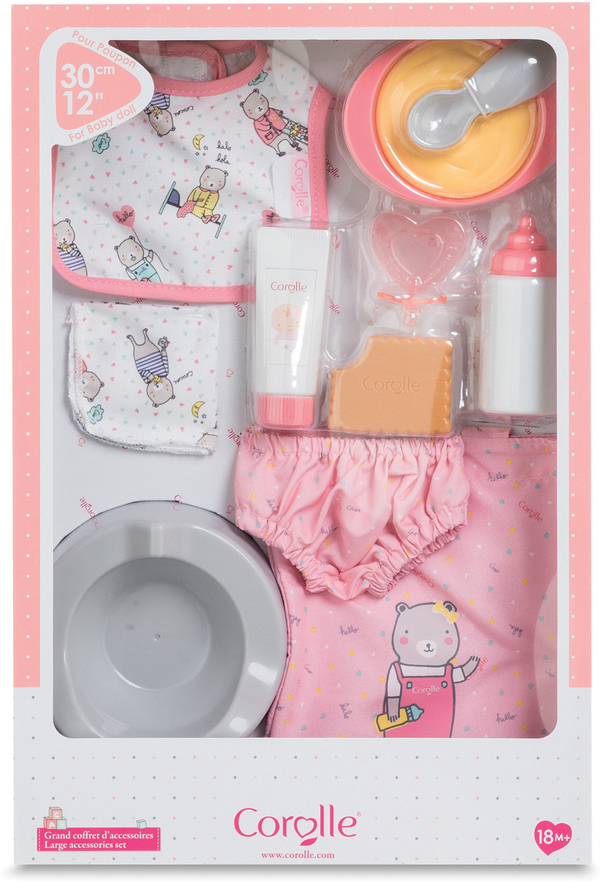 Corolle Large Pink Accessories Set 2