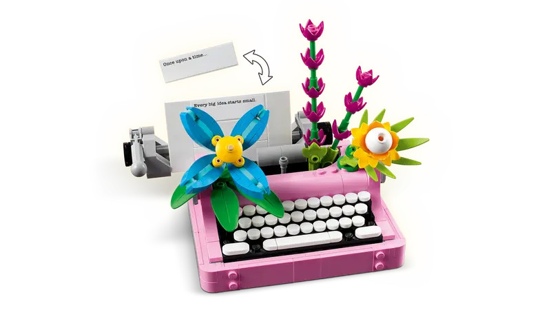 Typewriter With Flowers