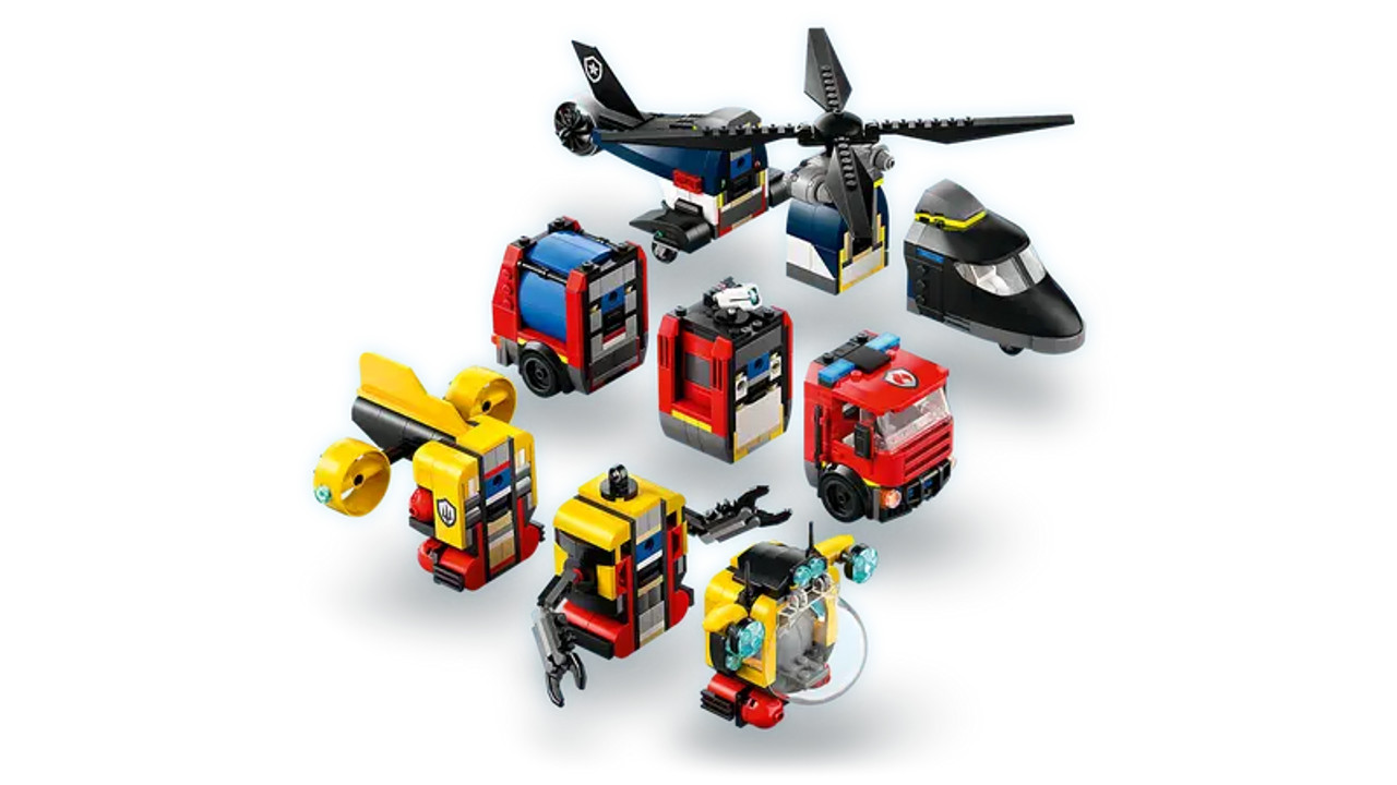 Helicopter Fire Truck And Submarine