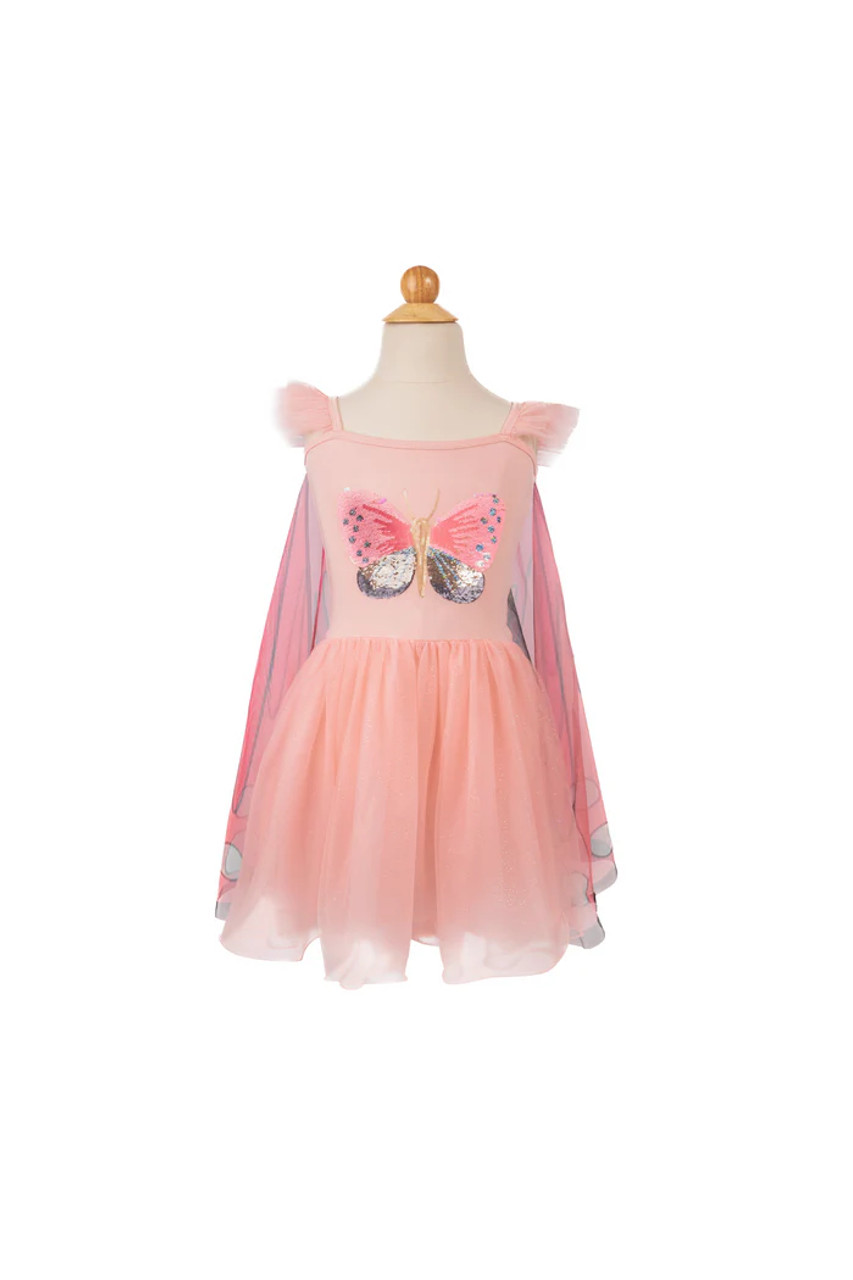 Sequins Secret Butterfly Twirl Dress With Wings