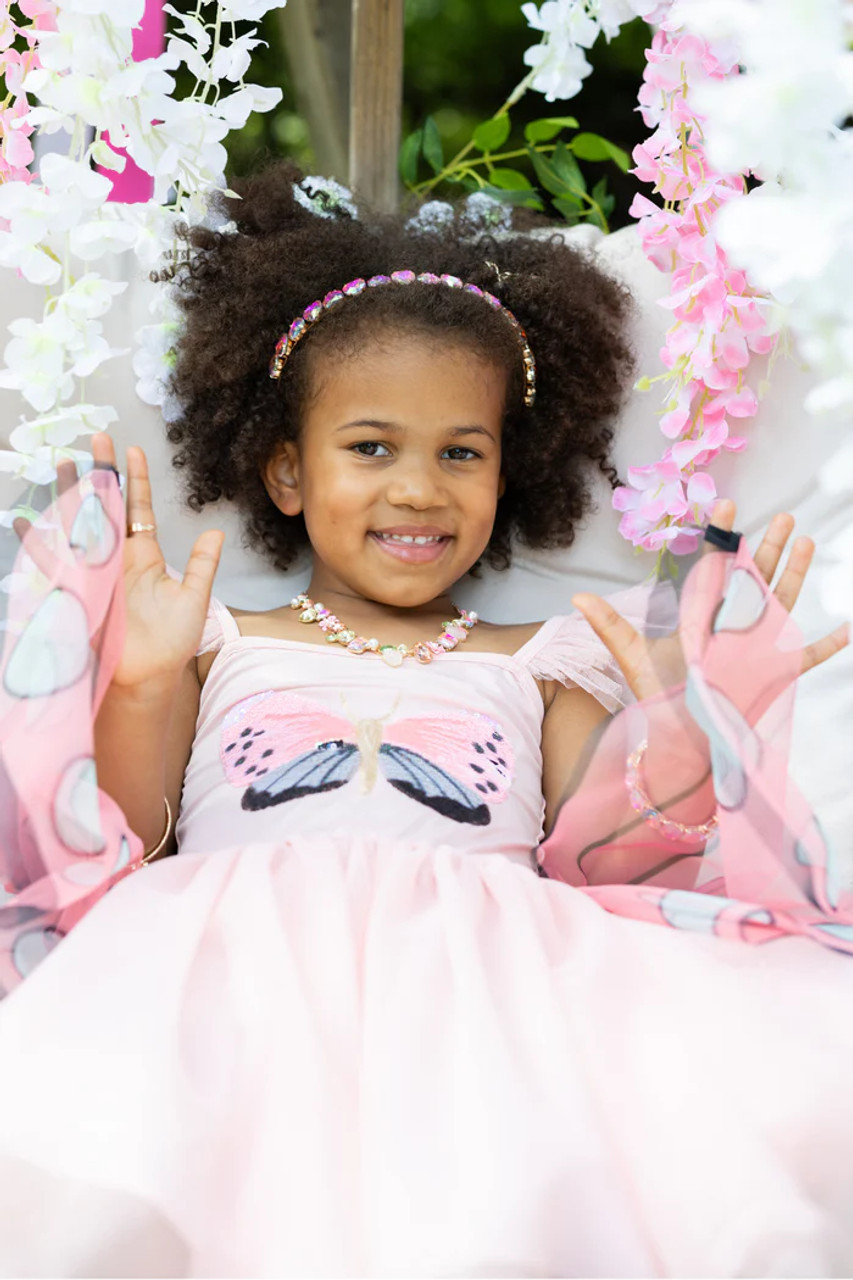 Sequins Secret Butterfly Twirl Dress With Wings