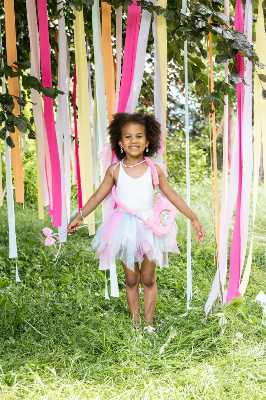 Think Mint Pink Skirt Wings And Wand Size 4-6