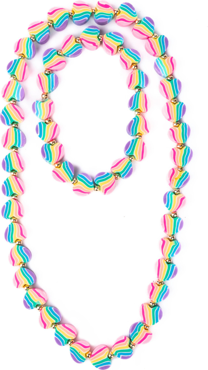 Heart of Many Colours Necklace & Bracelet Set 1