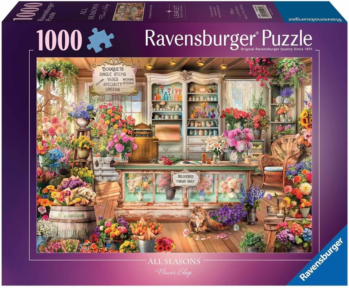 All Seasons Flower Shop 1000 Pc Puzzle - PlayMatters Toys