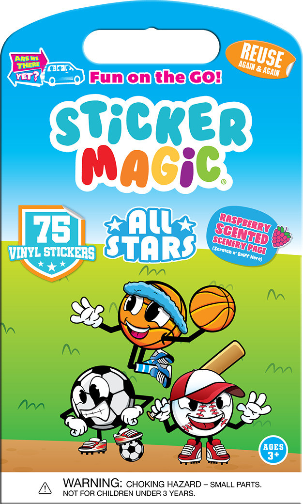 Sticker Magic: All-Stars Sports (Raspberry) 1