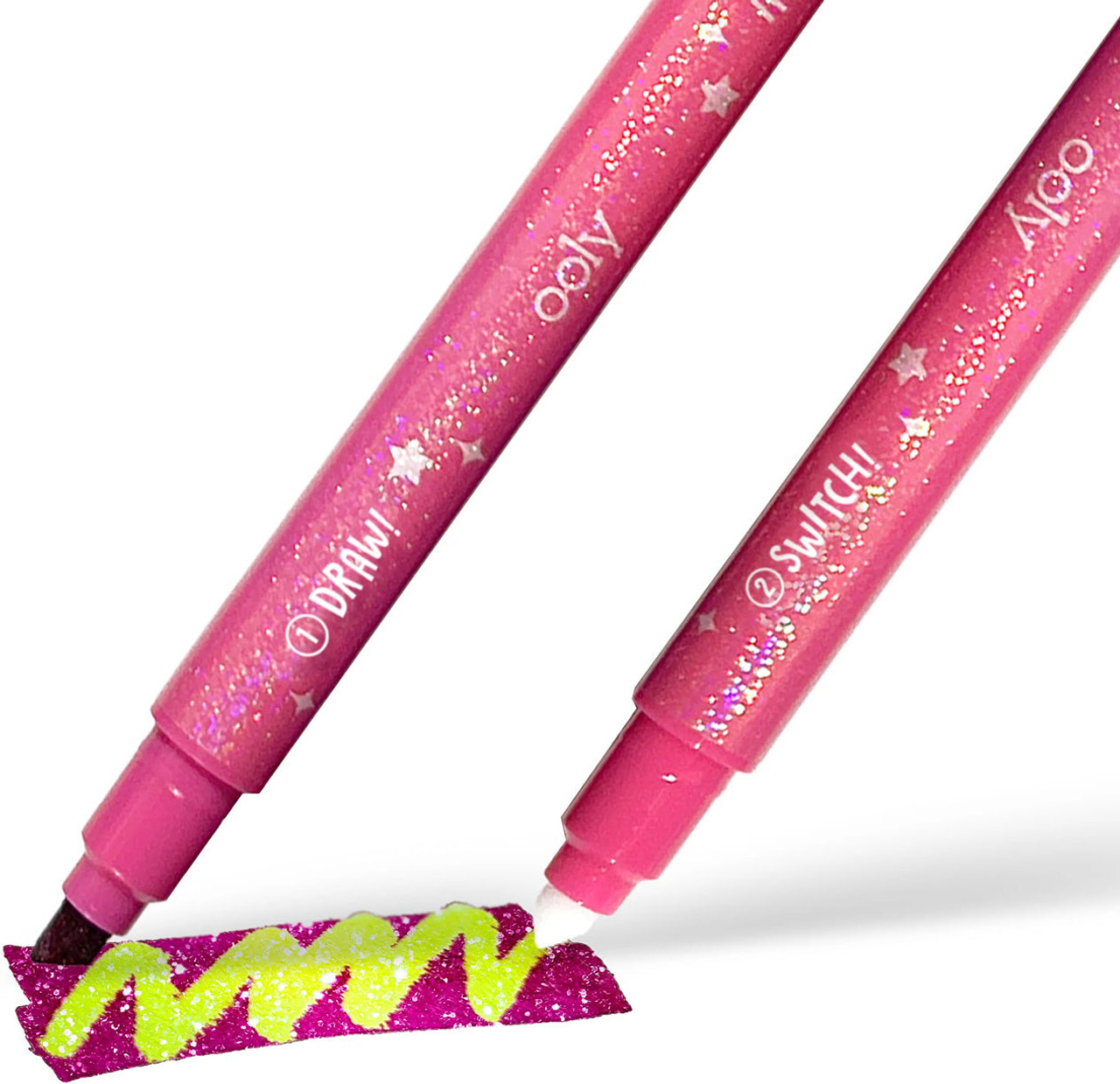 OOLY Switch-Eroo Sparkle Glittery Color Changing Markers 4