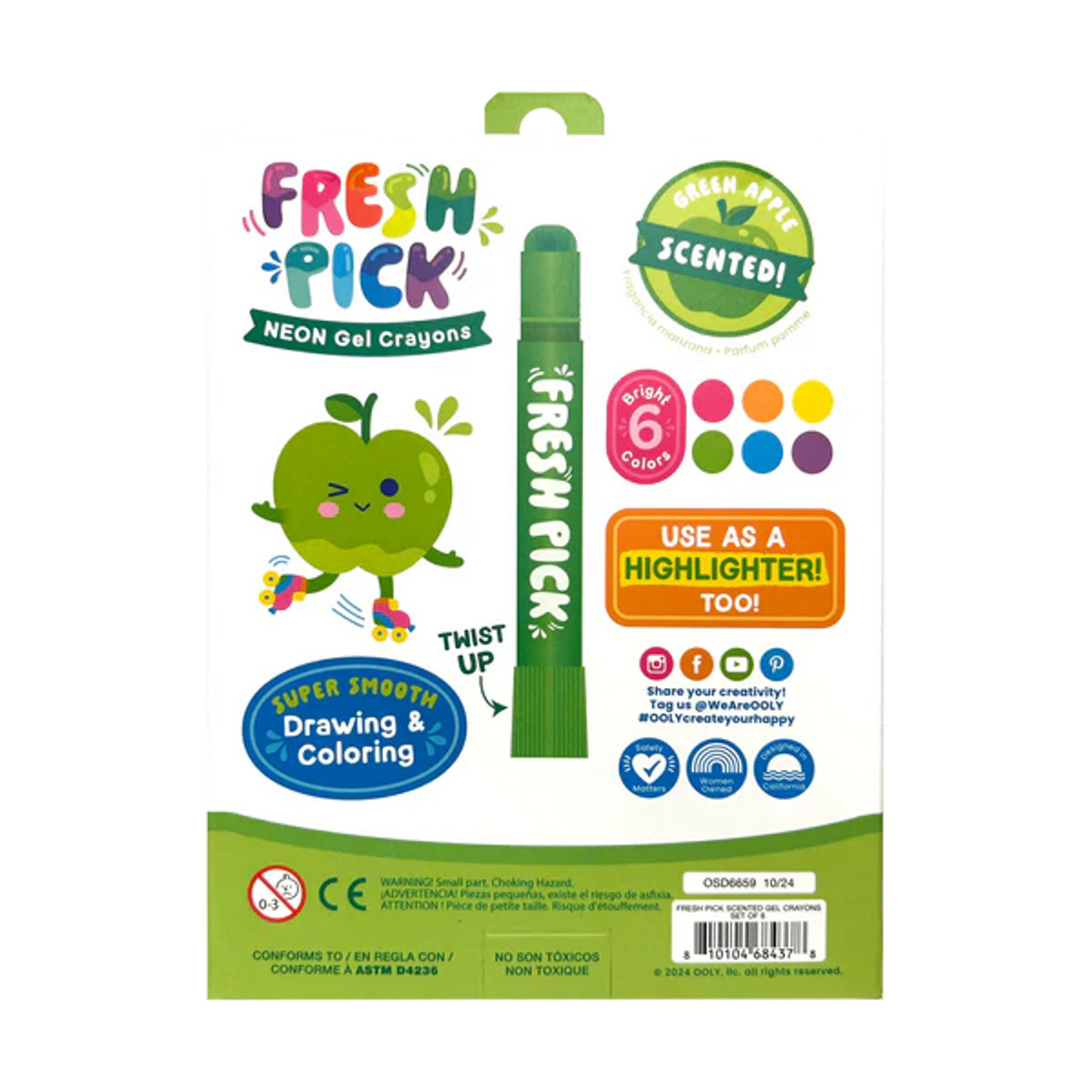 Fresh Pick Apple Scented Gel Crayons