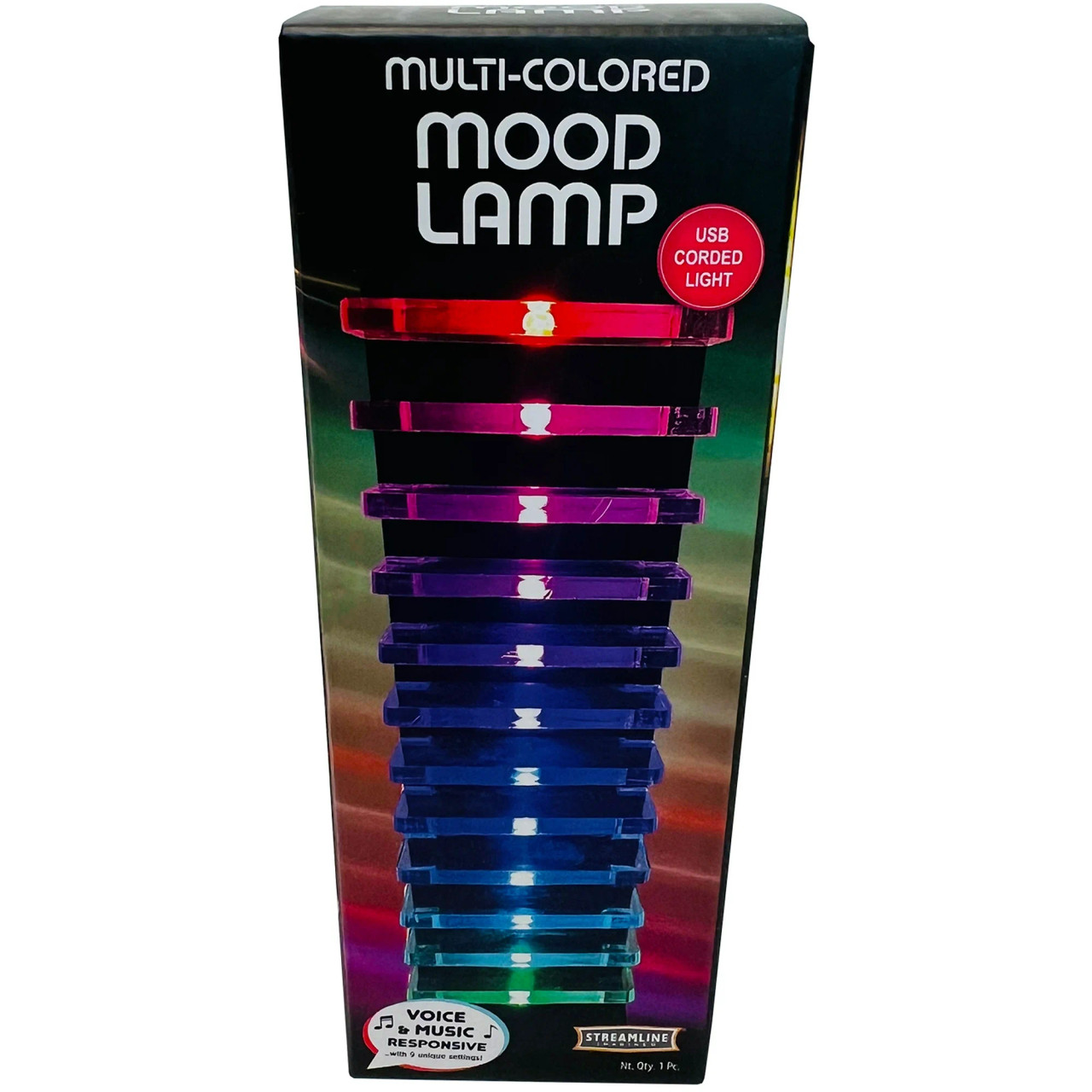 Voice Responsive Multi Colored Mood Lamp