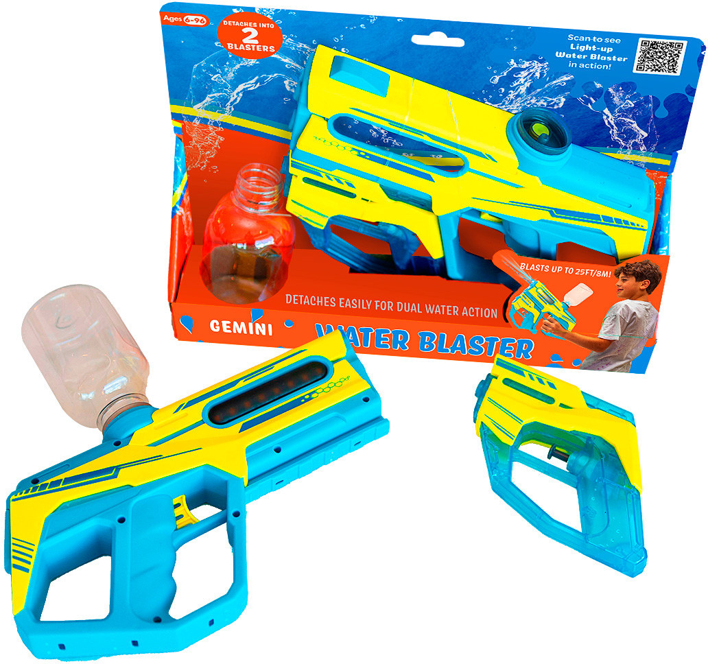 Gemini 2 In 1 Light Up Water Blaster - PlayMatters Toys