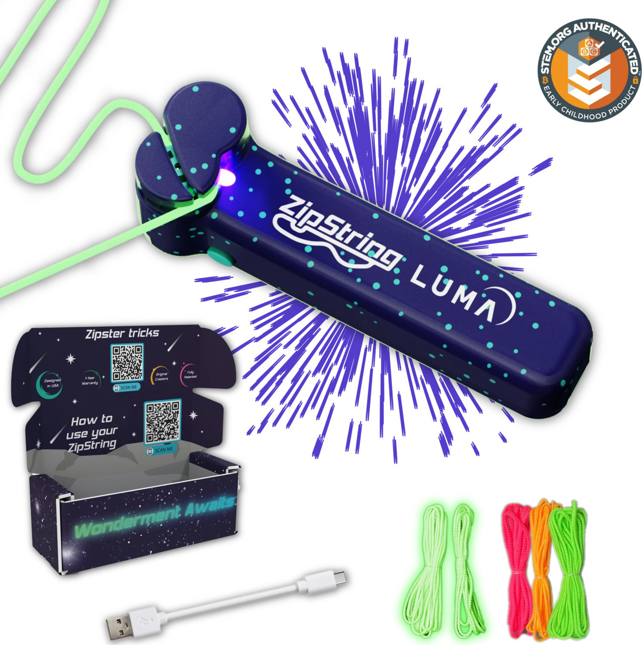 Zipstring Luma (glow-in-the-dark) 1