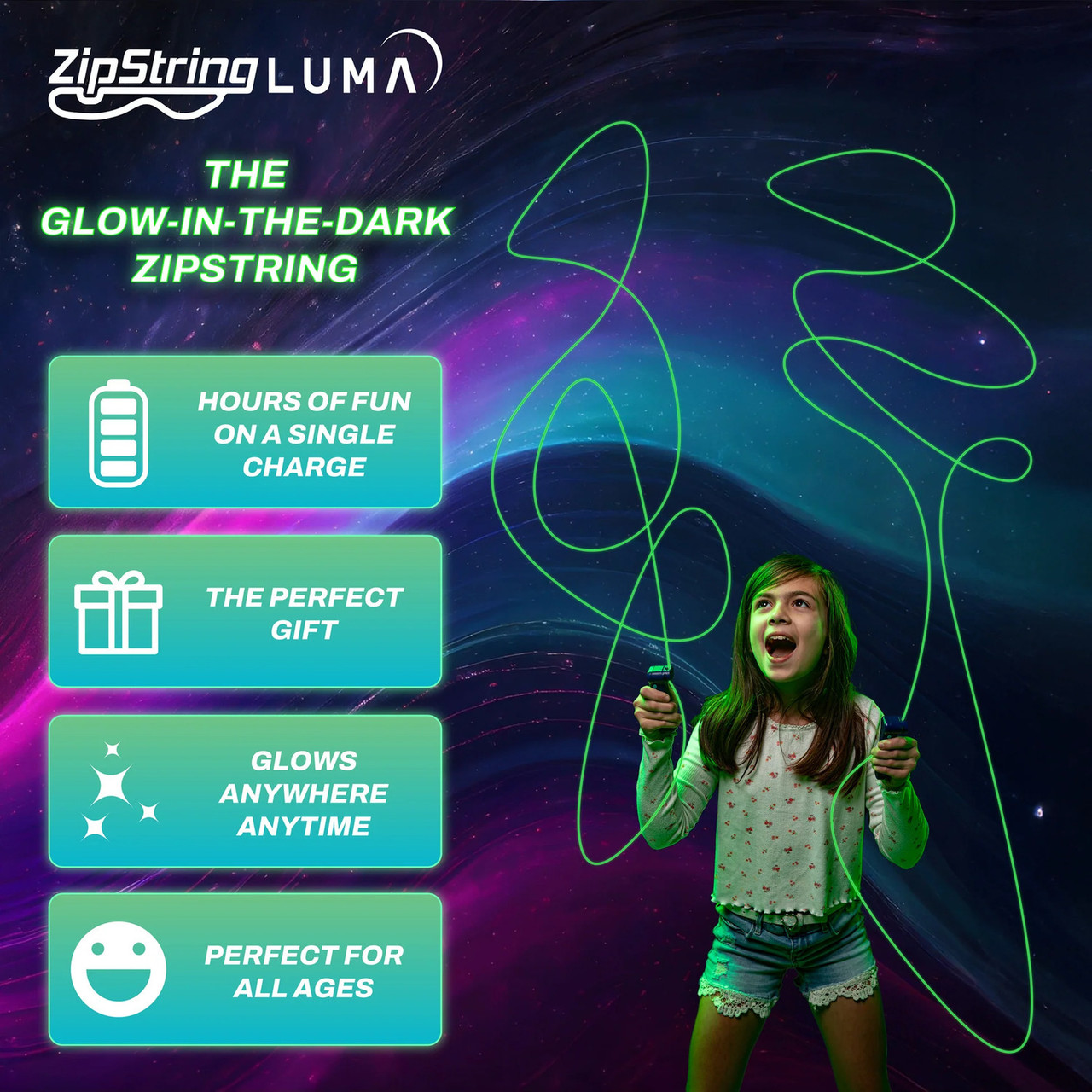 Zipstring Luma (glow-in-the-dark) 5