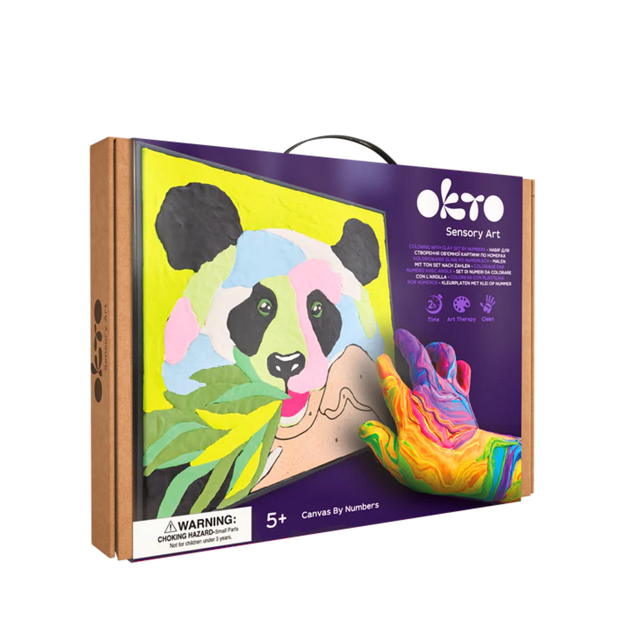 Panda Color With Clay By Number