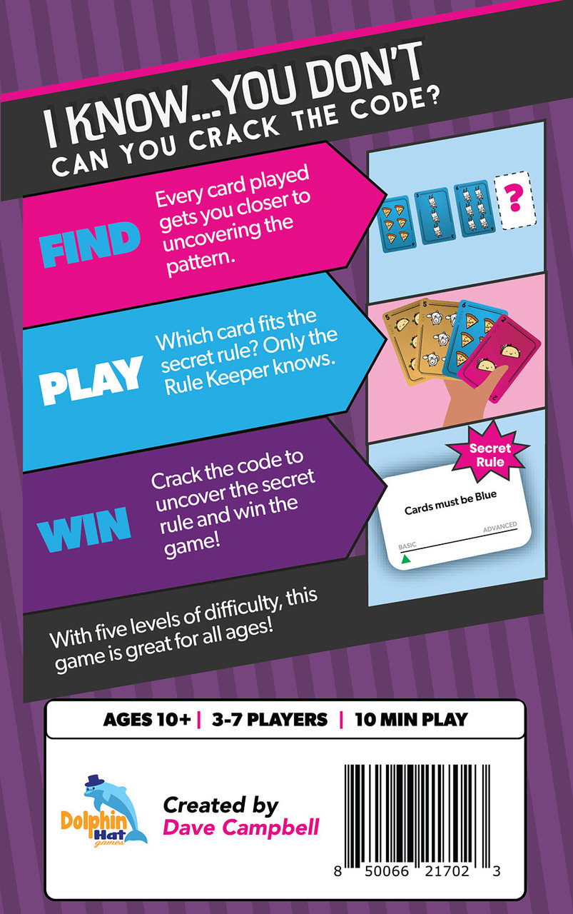 I Know...You Don't Card Game 3