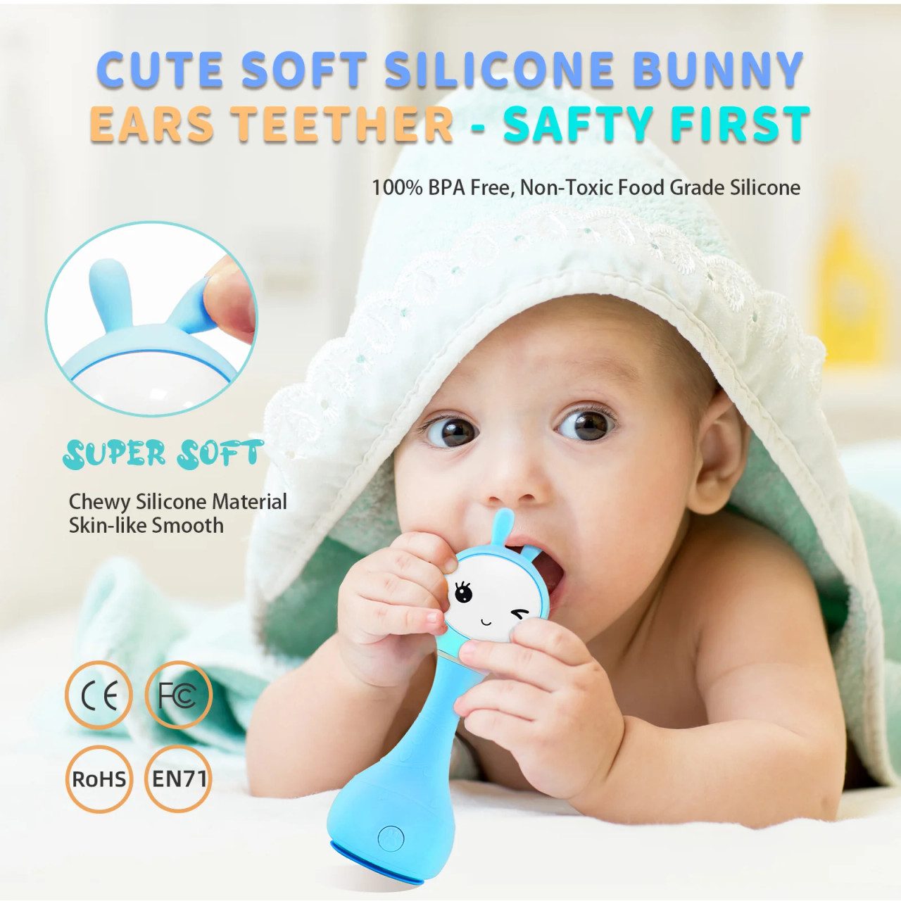 Blue Smart Bunny