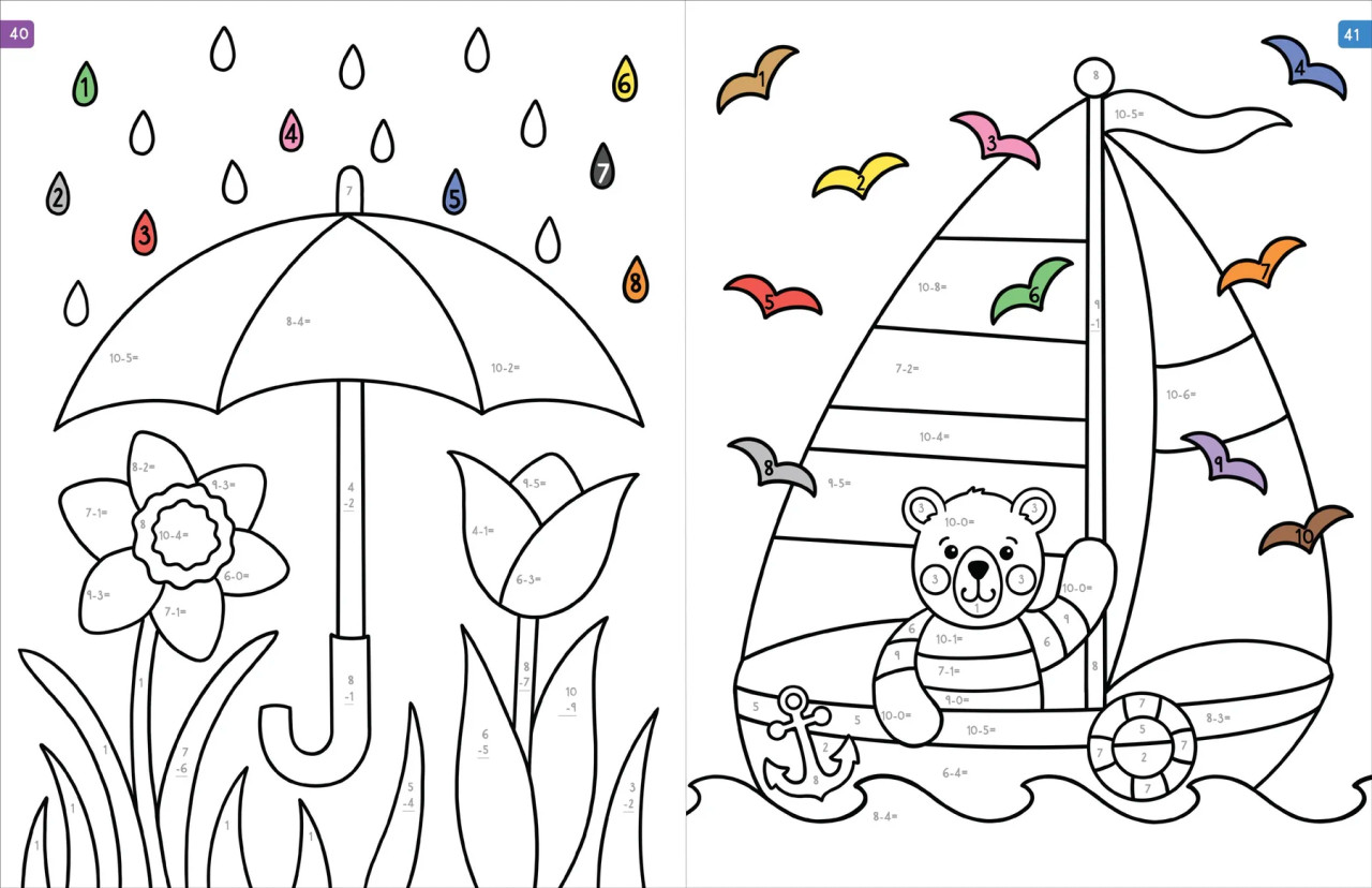 Color By Addition And Subtraction