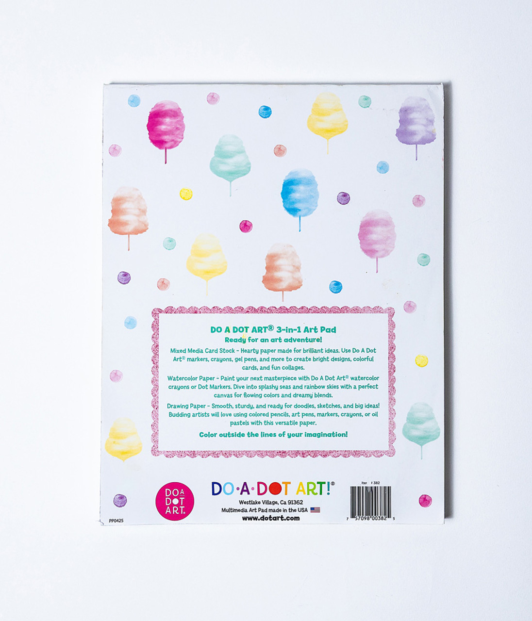 Shimmer Cotton Candy Multimedia Art Pad - 3 in 1 Premium Paper 3