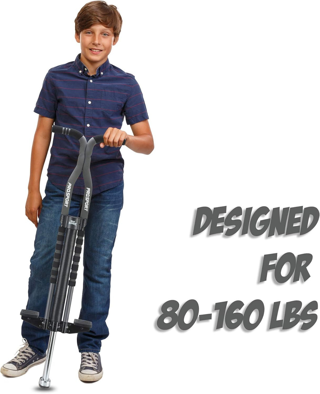 Pro Sport Pogo Stick Black And Charcoal Grey Pro Sport Pogo Stick Black And Charcoal Grey